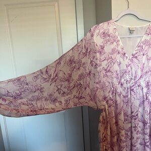 A New Day Purple Floral Mini Dress